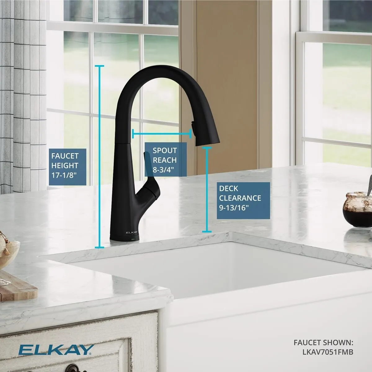 Elkay Avado Single Hole 2-in-1 Kitchen Faucet with Filtered Drinking Water