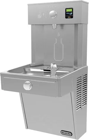 Elkay LVRC8WSK EZH2O Vandal-Resistant Bottle Filling Station & Single Cooler, Filtered 8 GPH Stainless