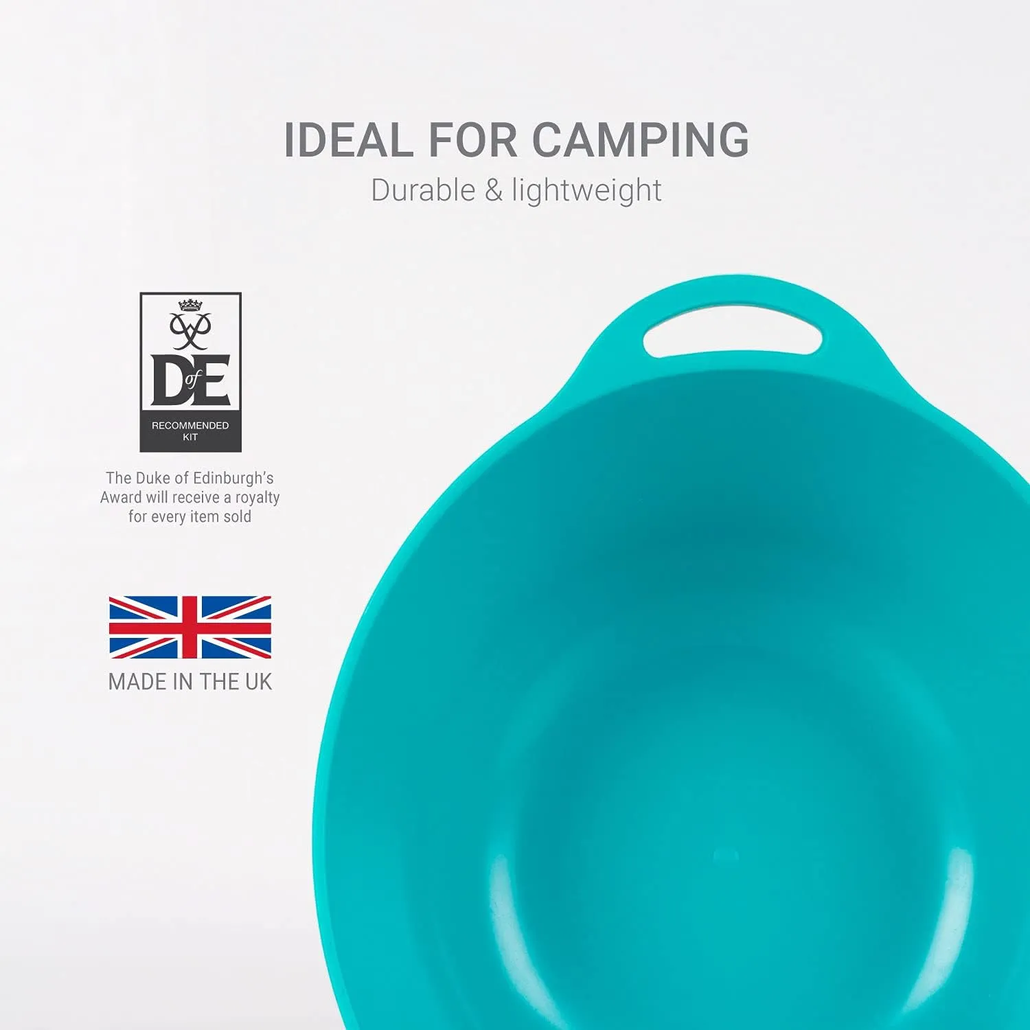 Ellipse Plastic 4-Piece Tableware Set: Knife/Fork/Spoon, Plate, Bowl, Mug for Camping, Travel & Outdoor