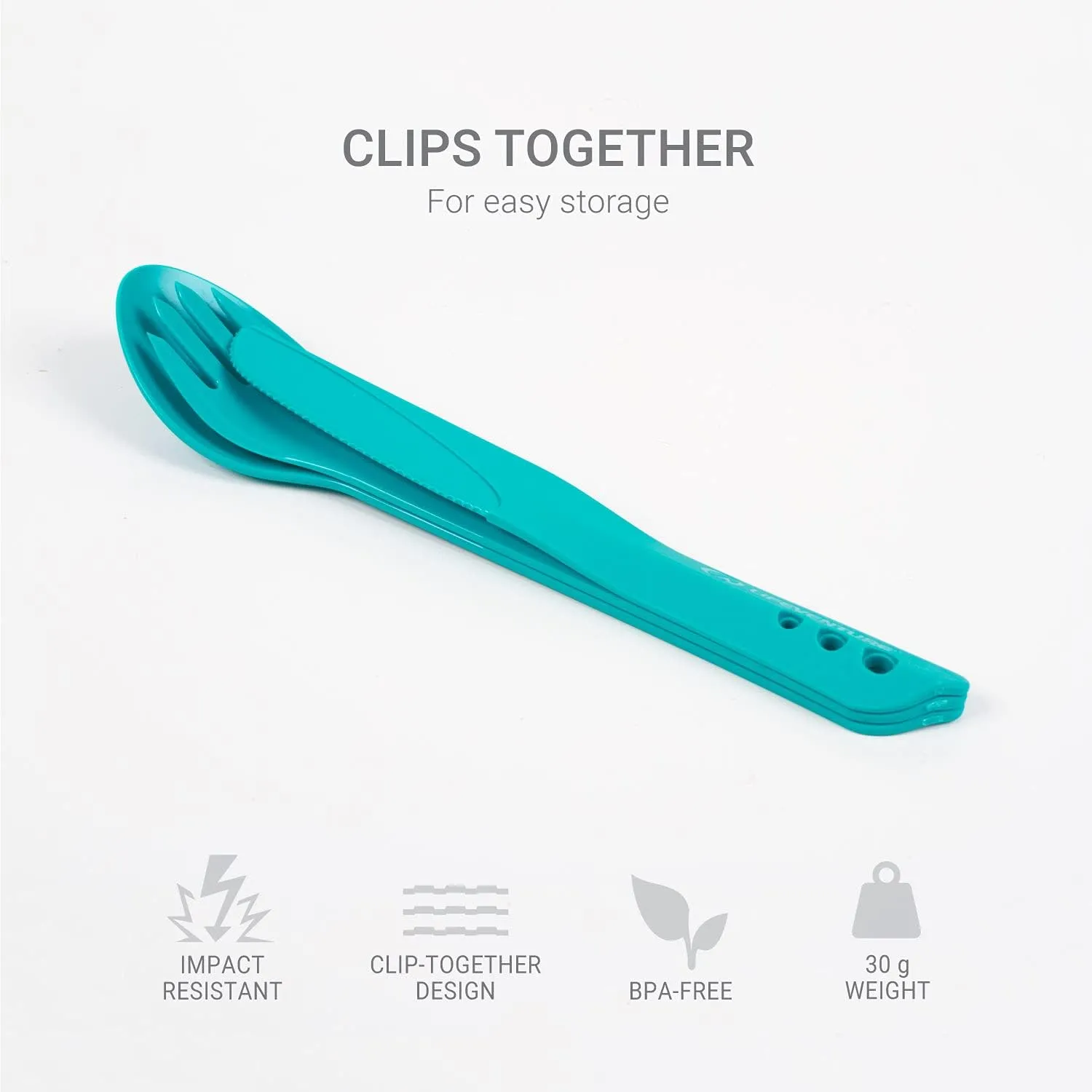 Ellipse Plastic 4-Piece Tableware Set: Knife/Fork/Spoon, Plate, Bowl, Mug for Camping, Travel & Outdoor