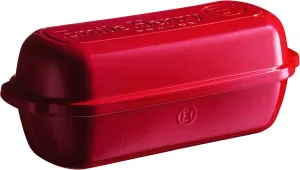 Emile Henry Italian Bread Loaf Baker | Burgundy