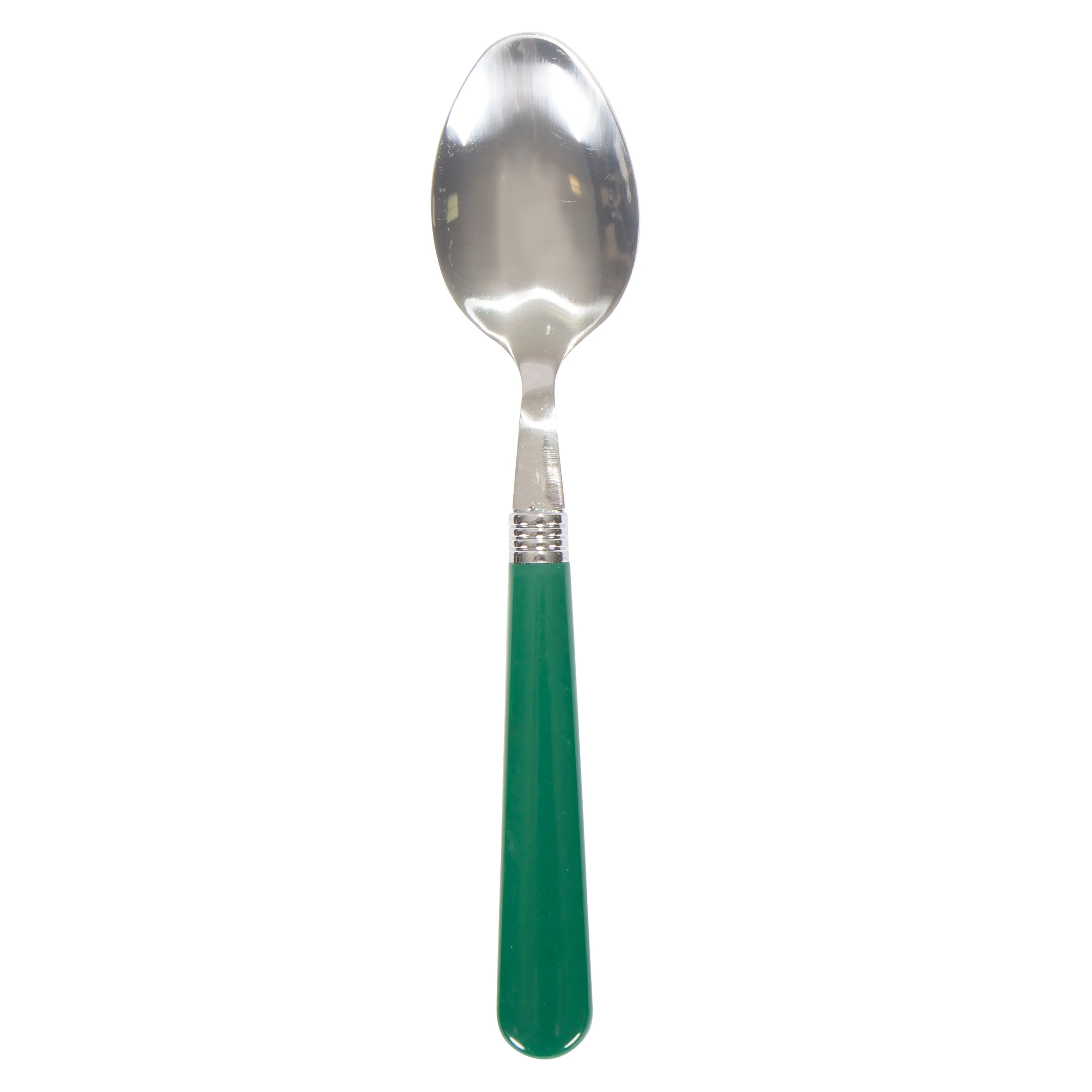 Enamel Camping Tableware Set - 24 Pieces - Green