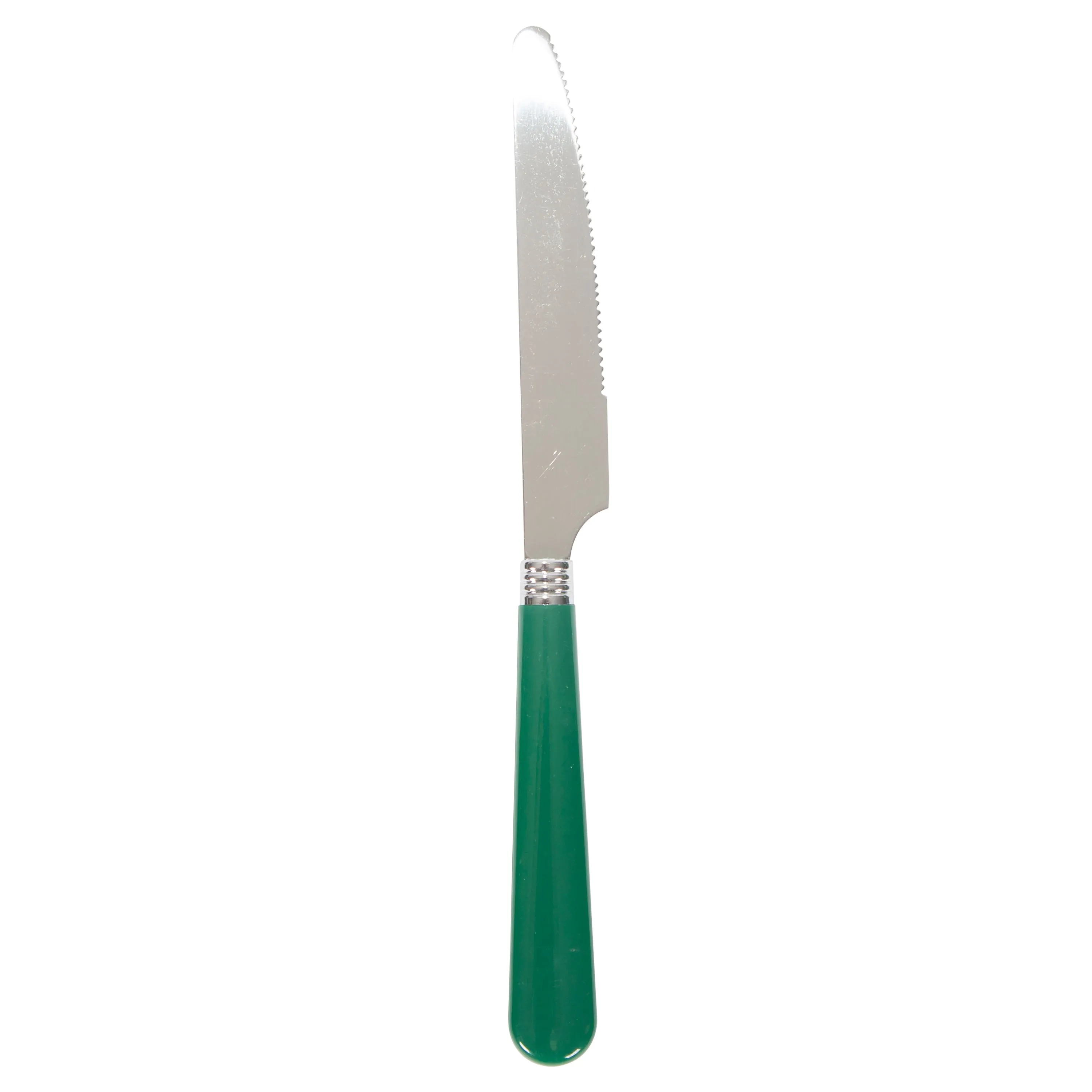 Enamel Camping Tableware Set - 24 Pieces - Green