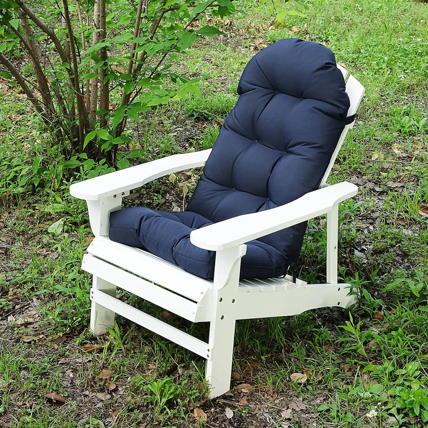 Enipate Adirondack Chair Cushions Set of 2, Weather Resistant High Back Rocking Chair Cushion, Indoor Outdoor Patio Chair Cushion Tufted Thicken Seat Pads