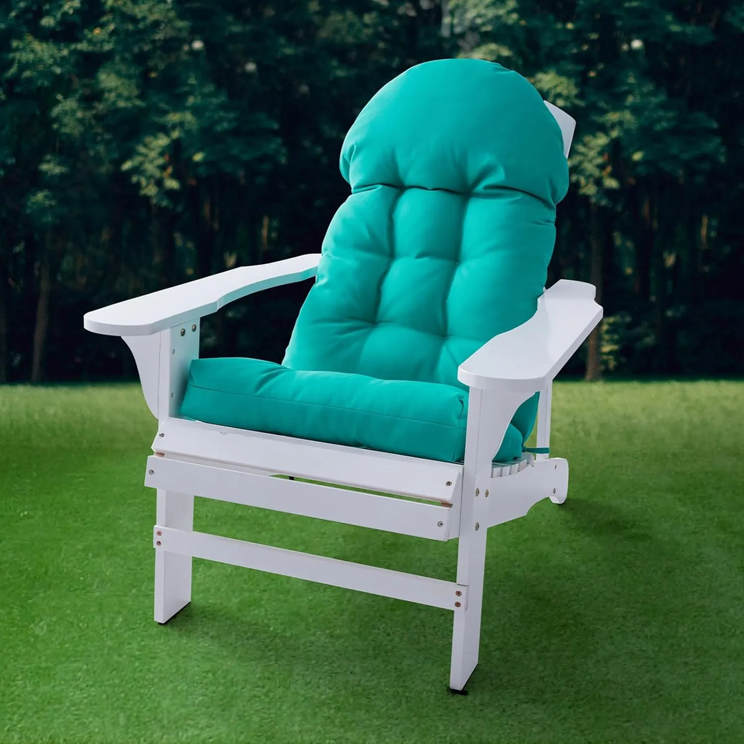 Enipate Adirondack Chair Cushions Set of 4, Weather Resistant High Back Rocking Chair Cushion, Indoor Outdoor Patio Chair Cushion Tufted Thicken Seat Pads