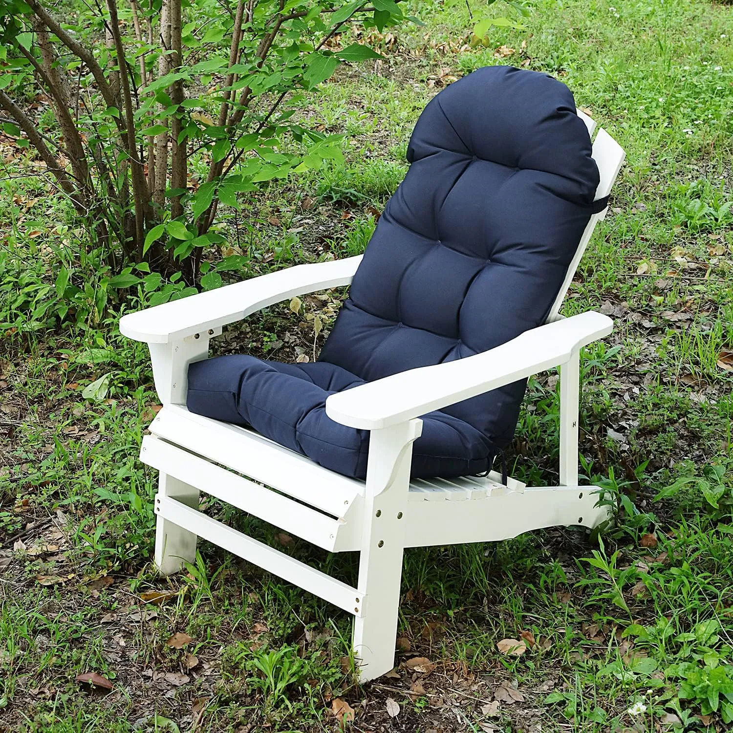 Enipate Weather Resistant Adirondack Chair Cushions High Back Indoor Outdoor Patio Tufted Lounge Cushion Seat Pads