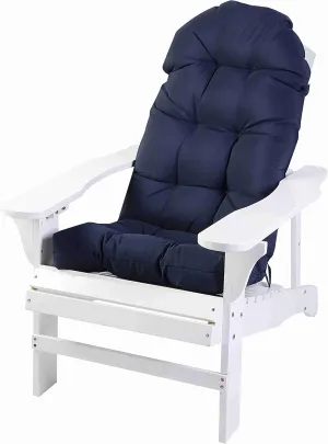 Enipate Weather Resistant Adirondack Chair Cushions High Back Indoor Outdoor Patio Tufted Lounge Cushion Seat Pads