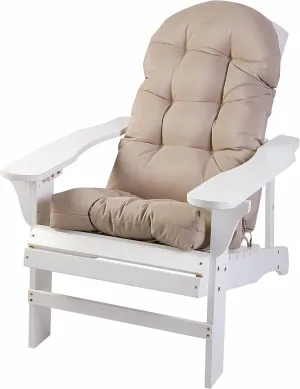 Enipate Weather Resistant Adirondack Chair Cushions High Back Indoor Outdoor Patio Tufted Lounge Cushion Seat Pads