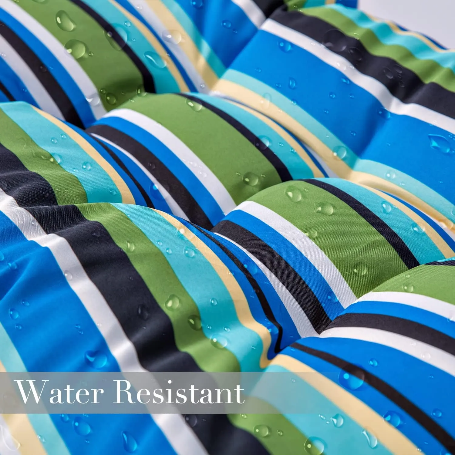 Enipate Weather Resistant Adirondack Chair Cushions High Back Indoor Outdoor Patio Tufted Thicken Lounge Cushion Seat Pads