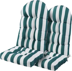 Enipate Weather Resistant Adirondack Chair Cushions Set of 2 High Back Indoor Outdoor Patio Tufted Lounge Cushion Seat Pads
