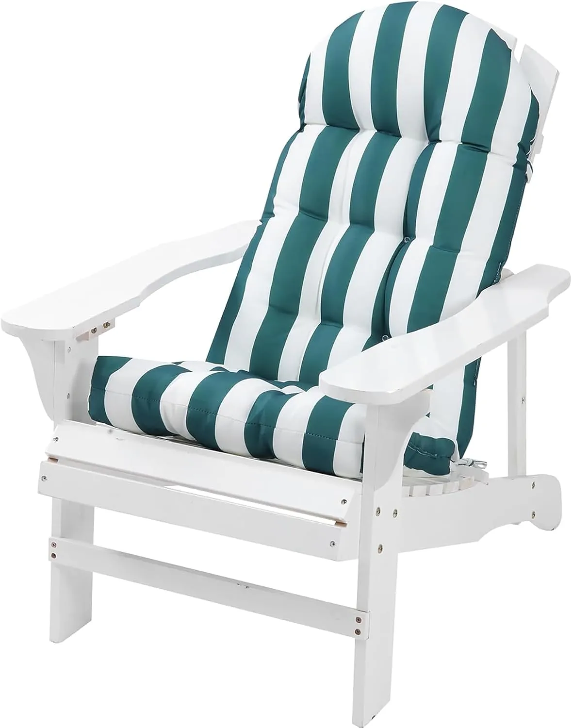 Enipate Weather Resistant Adirondack Chair Cushions Set of 2 High Back Indoor Outdoor Patio Tufted Lounge Cushion Seat Pads