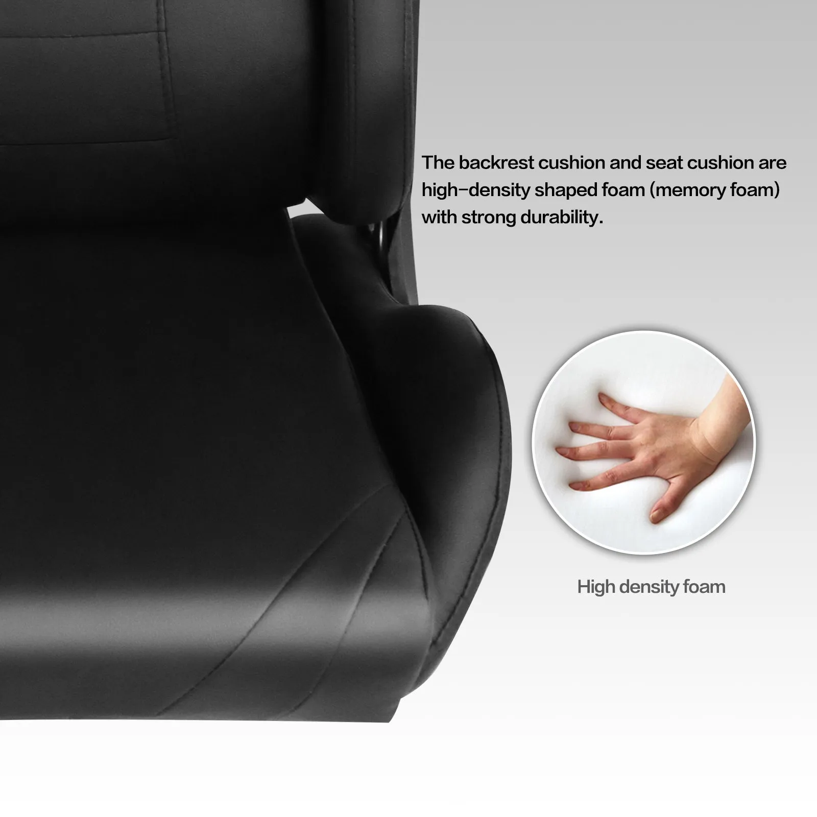 Ergonomic Gaming Chairs for Adults with High-Density Memory Foam | Swivel Comfortable Office Chair, Big and Tall Video Game Chair, High Back Computer Chair for Home, Office