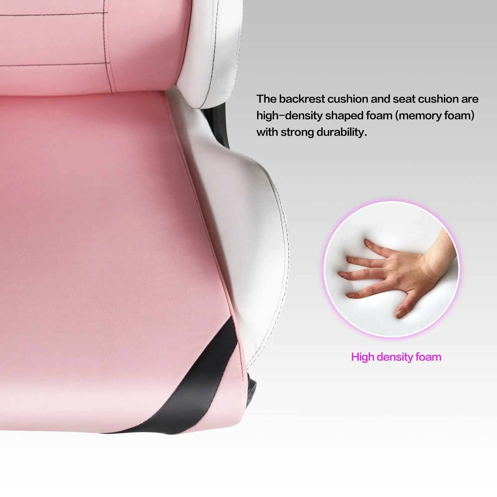 Ergonomic Gaming Chairs for Adults with High-Density Memory Foam | Swivel Comfortable Office Chair, Big and Tall Video Game Chair, High Back Computer Chair for Home, Office