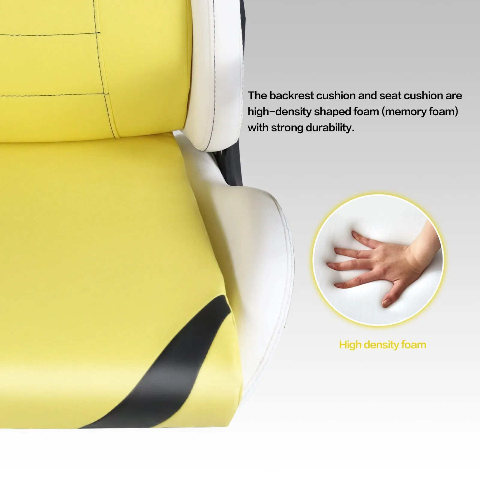 Ergonomic Gaming Chairs for Adults with High-Density Memory Foam | Swivel Comfortable Office Chair, Big and Tall Video Game Chair, High Back Computer Chair for Home, Office