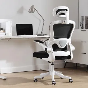 Ergonomic Office Gaming Chair with Adjustable Headrest, Removable Clothes Rack, Swivel, Tilt, Dynamic Back Support - Comfy Mesh Desk Chair for Study & Work