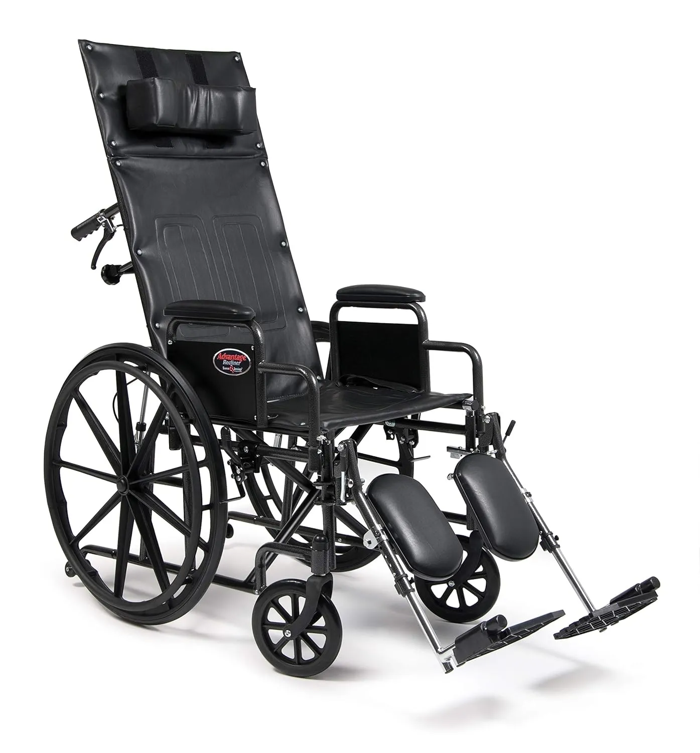 Everest & Jennings Advantage Reclining Wheelchair for Adults & Seniors, 18" Seat, High Back
