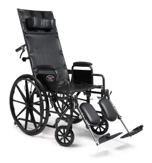 Everest & Jennings Advantage Reclining Wheelchair for Adults & Seniors, 18" Seat, High Back