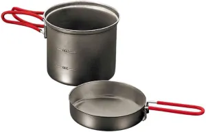 EVERNEW ECA265R Titanium Ultra Light Cooker, Deep Type, Red