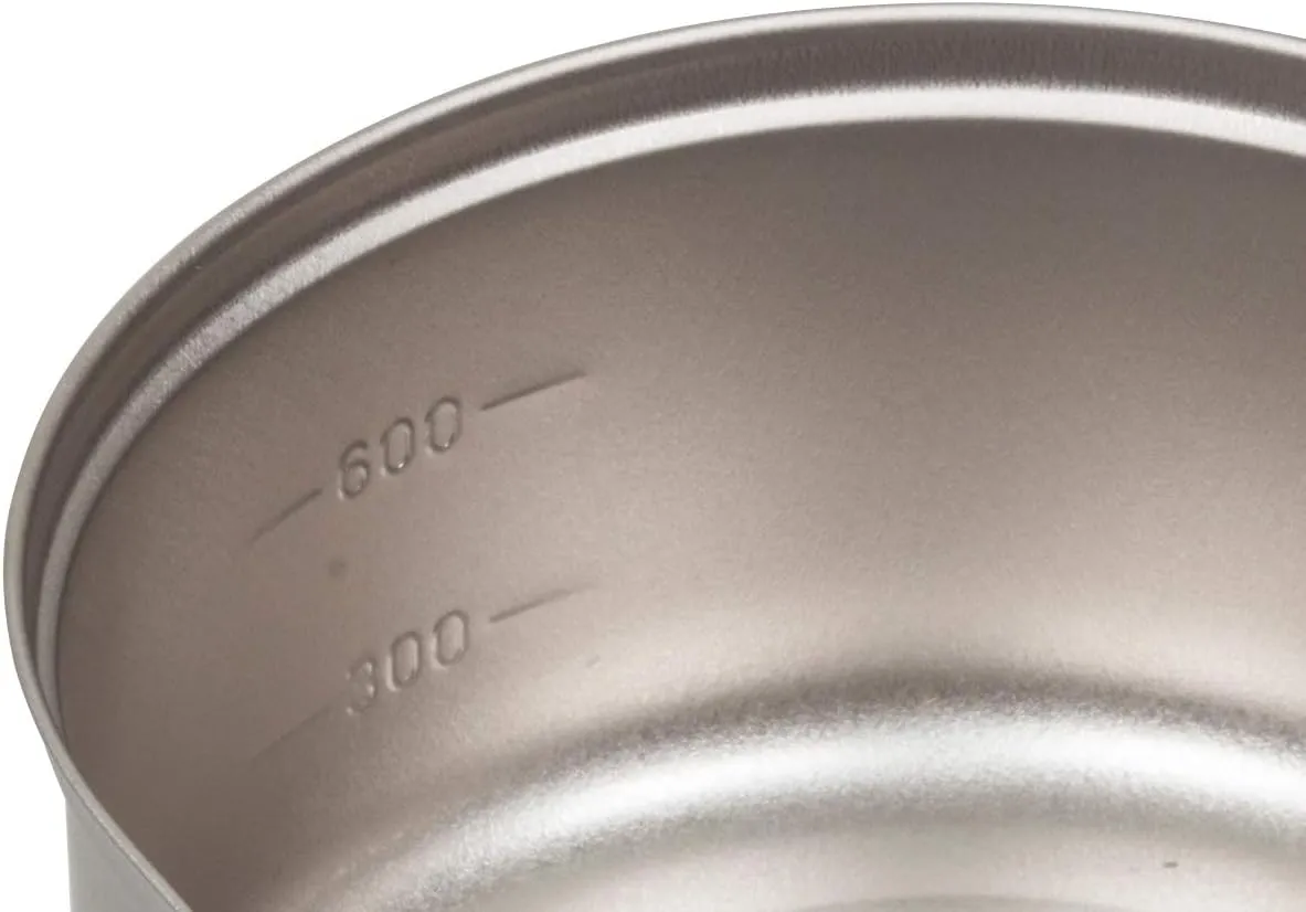 EVERNEW ECA265R Titanium Ultra Light Cooker, Deep Type, Red