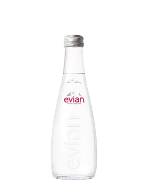 Evian Mineral Water Glass 330ml