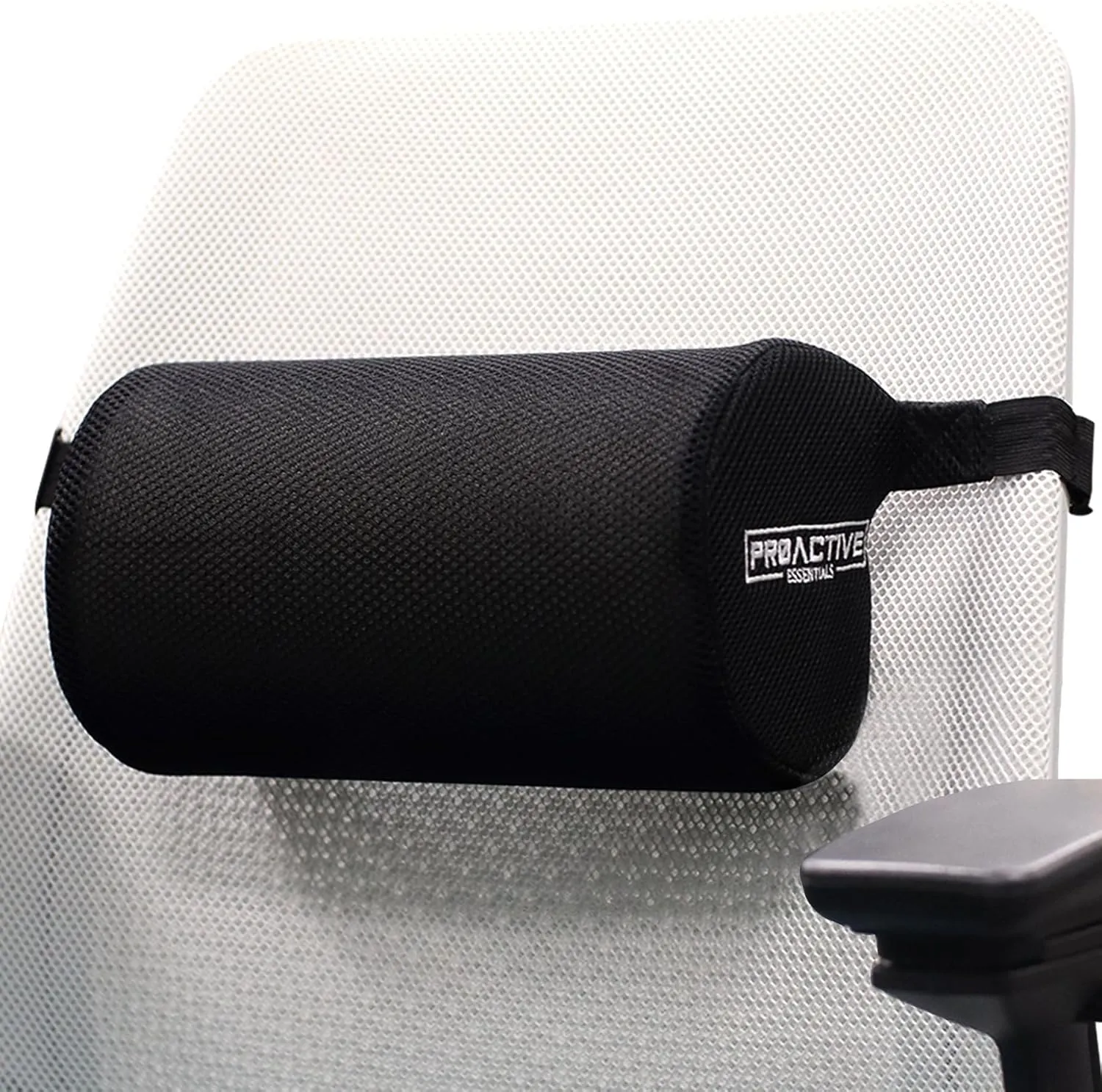 Extra Firm Large Lower Back D-Shaped Lumbar Support, High-Density Foam, Lower Back Pain Relief. Office Chair, Dining Chair, Computer Chair. Portable, Light Weight & Firm Support.