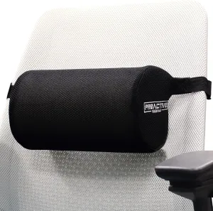 Extra Firm Large Lower Back D-Shaped Lumbar Support, High-Density Foam, Lower Back Pain Relief. Office Chair, Dining Chair, Computer Chair. Portable, Light Weight & Firm Support.
