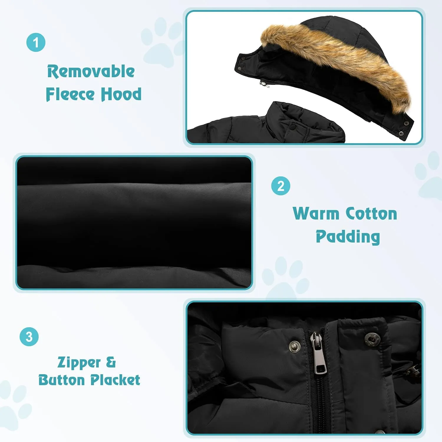 FARVALUE Boy Winter Coat Warm Quilted Puffer Water Resistant Parka Jacket with Detachable Fur Hood for Big Boys