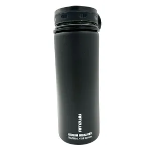 Fifty Fifty Vacuum Insulated Water Bottle 18oz Black Stainless Steel BPA-Free