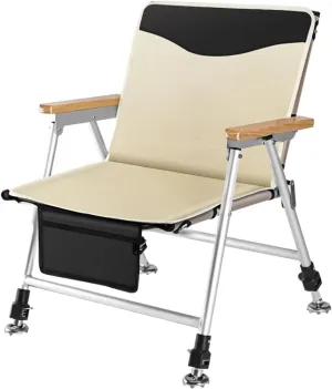 Fishing Chair Folding Recliner Chair Portable Lightweight Reclining Fishing Chair Removable Cushion Camping Chair Camping Chairs (Color : A)