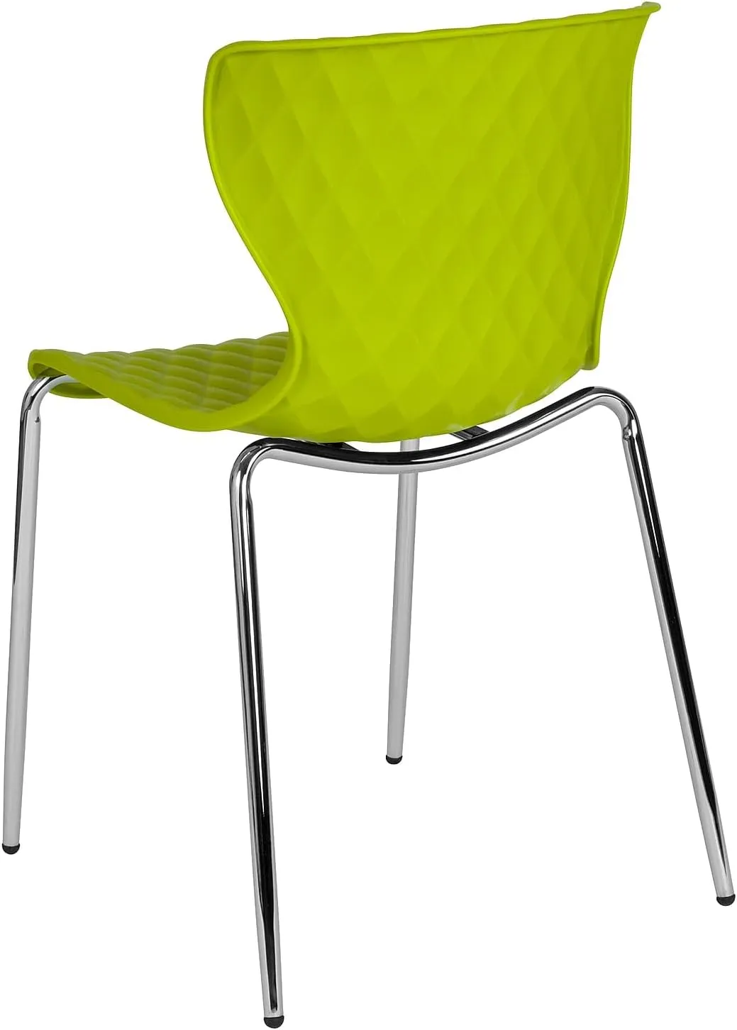 Flash Furniture 4 Pack Lowell Contemporary Design Citrus Green Plastic Stack Chair