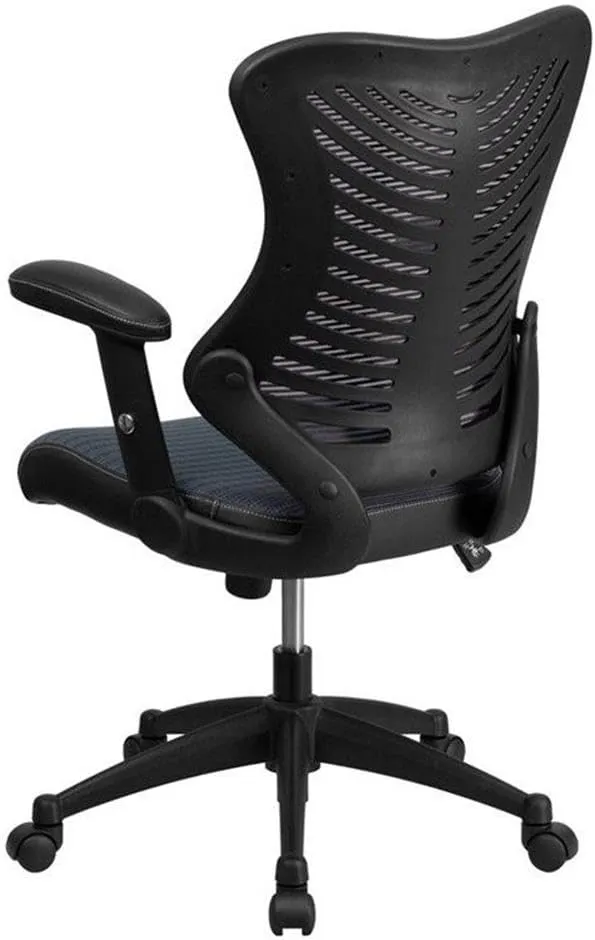 Flash Furniture Kale High Back Designer Gray Mesh Executive Swivel Ergonomic Office Chair with Adjustable Arms