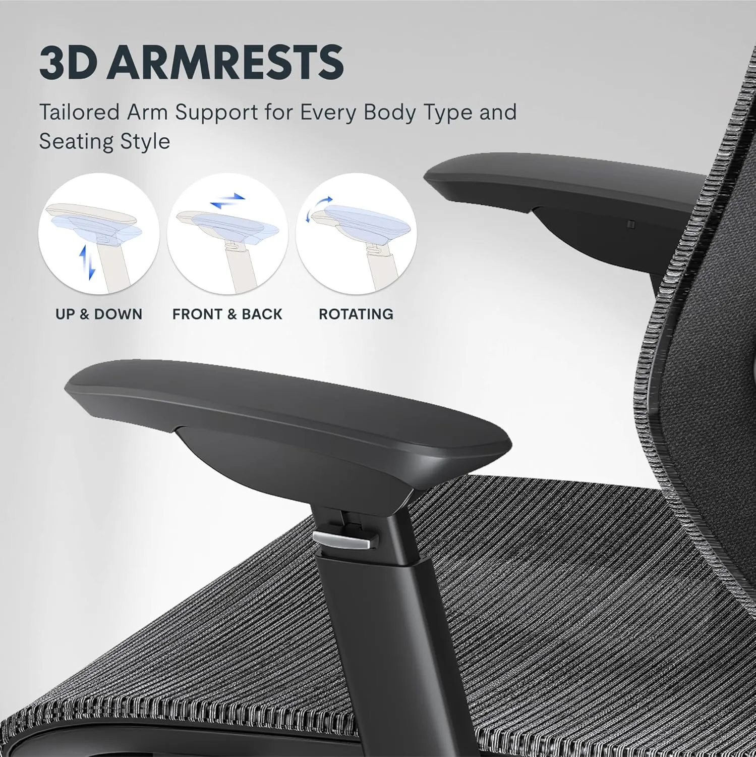 FLEXISPOT Upgraded OC6 Big and Tall Office Chair Heavy Duty,4D Armrest Mesh Ergonomic Home Office Chair with High Back,Lumbar Support,Tilt Function,and 360°Swivel Wheels(Purple)