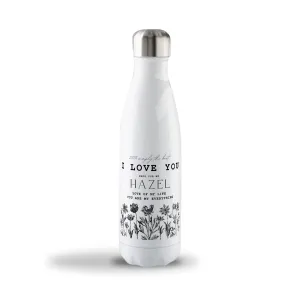 Flower Label Customize 17oz Stainless Steel Bottle