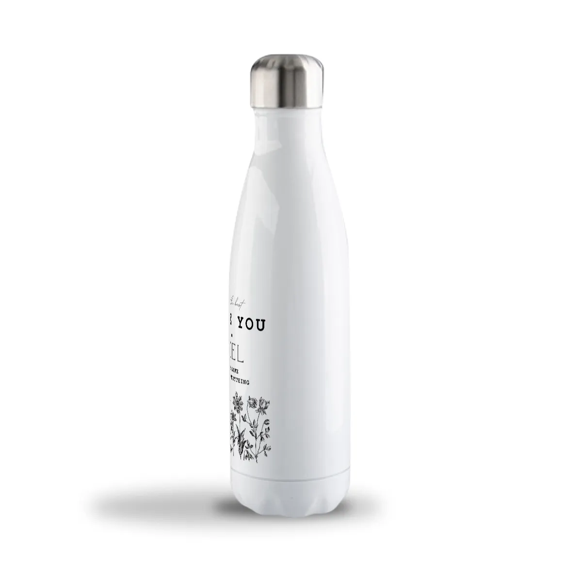 Flower Label Customize 17oz Stainless Steel Bottle