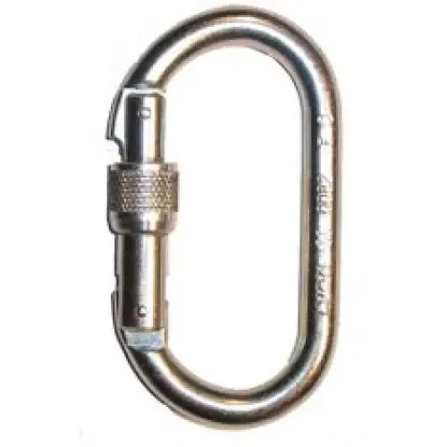 Foin Oval Steel Carabiner - Screwgate