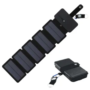 Foldable Solar Panel Charger 5V Waterproof Portable Mobile Power for Outdoor Camping Hiking