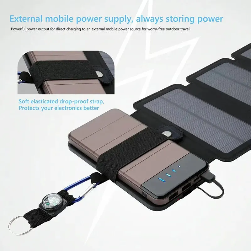 Foldable Solar Panel Portable High-Power USB Charging