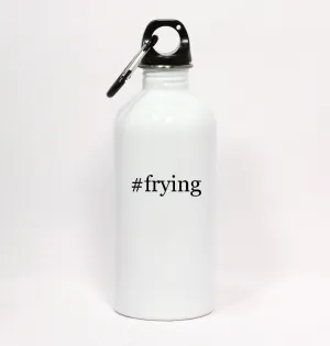 #Frying - Hashtag White Water Bottle with Carabiner 20oz