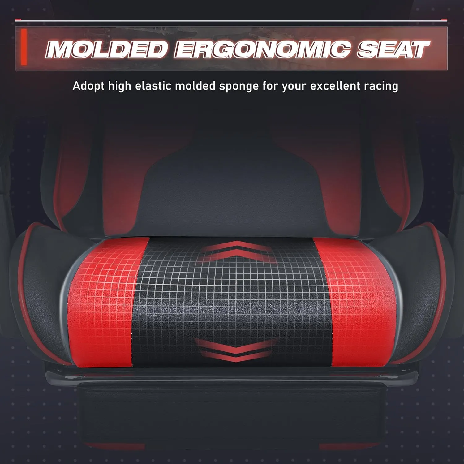 Furmax Gaming Chair, Video Game Chair with Footrest and Massage Lumbar Support, Swivel Seat Height Adjustable Computer Chair with Headrest, Racing E-Sport Gamer Chair (Red)