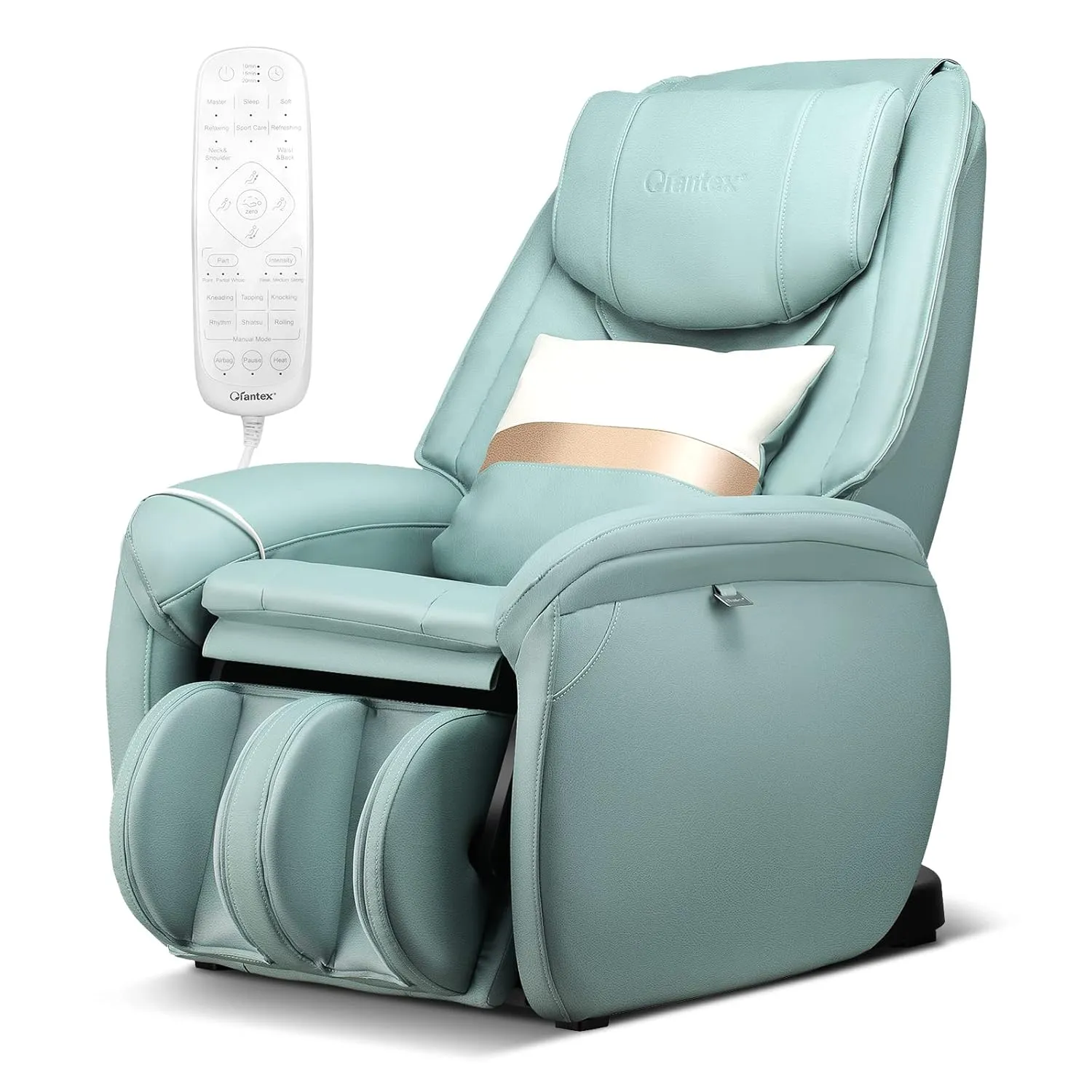 Giantex Full Body Massage Chair, Zero Gravity SL Track Electric Recliner with Reversible Footrest, Back Heater, Wheels & Pillow, Shoulder Detection, Calf Airbag, No Installation, Free Indoor Delivery