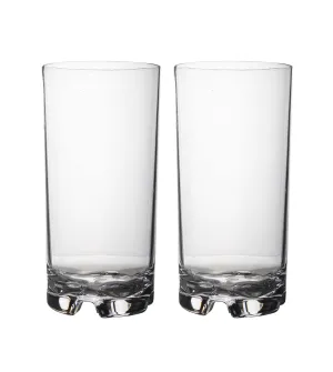 Gimex Solid Line Long Drink Acrylic Glass 570ml - Set of 2