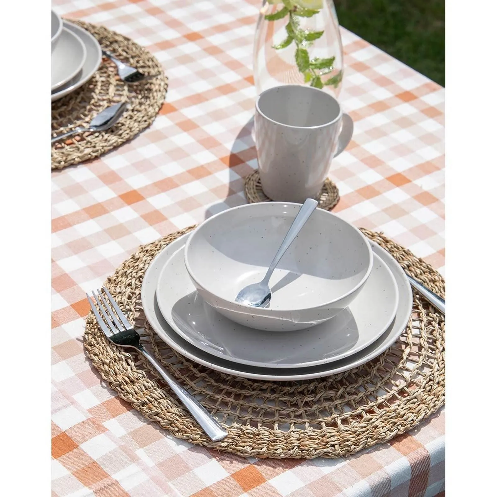 Gimex Solid Line Tableware Granite Beige 16 Pieces