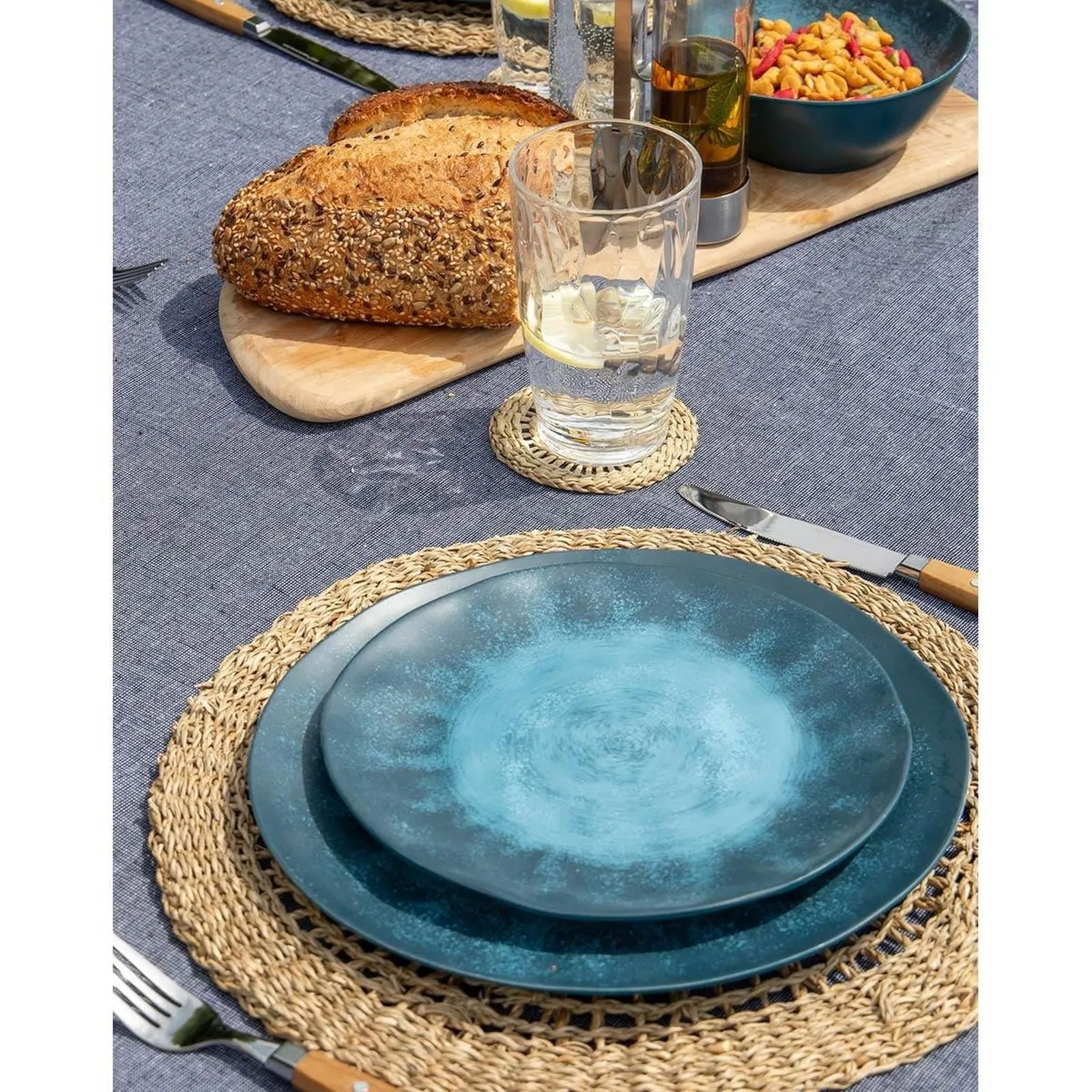 Gimex Stone Line Tableware Dark Blue 12 Pieces