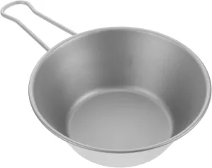 GLEAVI Portable Titanium Camping Bowl Lightweight Outdoor Tableware for Hiking Picnics Travel Versatile Dining Experience with Color Options Durable Easy to Clean