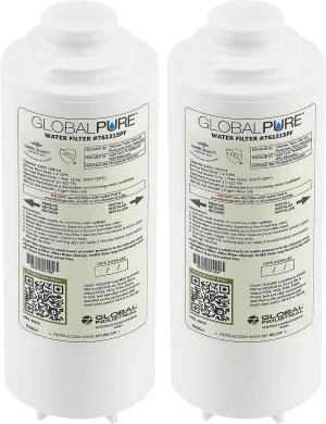 Global Industrial Global Pure Replacement Water Filter PFAS, 3,600 Gallon Capacity, Drinking Fountain and Bottle Fillers Replacement Filter, Cold Water Filter Only, 2/Pack