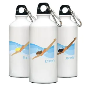 Go Girl Personalized Swimming Water Bottle