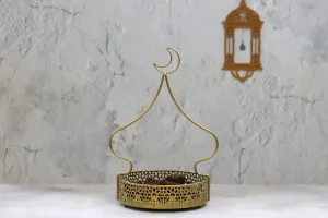 Gold Metal Minaret Silhouette Cookie & Cake Tray