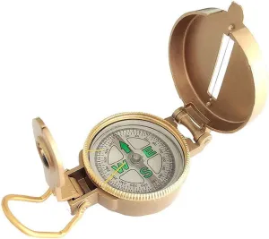 Golden Spiral Compass Portable Compass, Outdoor Navigation Compass Tools for Orienteering and Survival Mountaineering or Hiking Durable，Provide Accurate Direction Assistance, Easy to Carry
