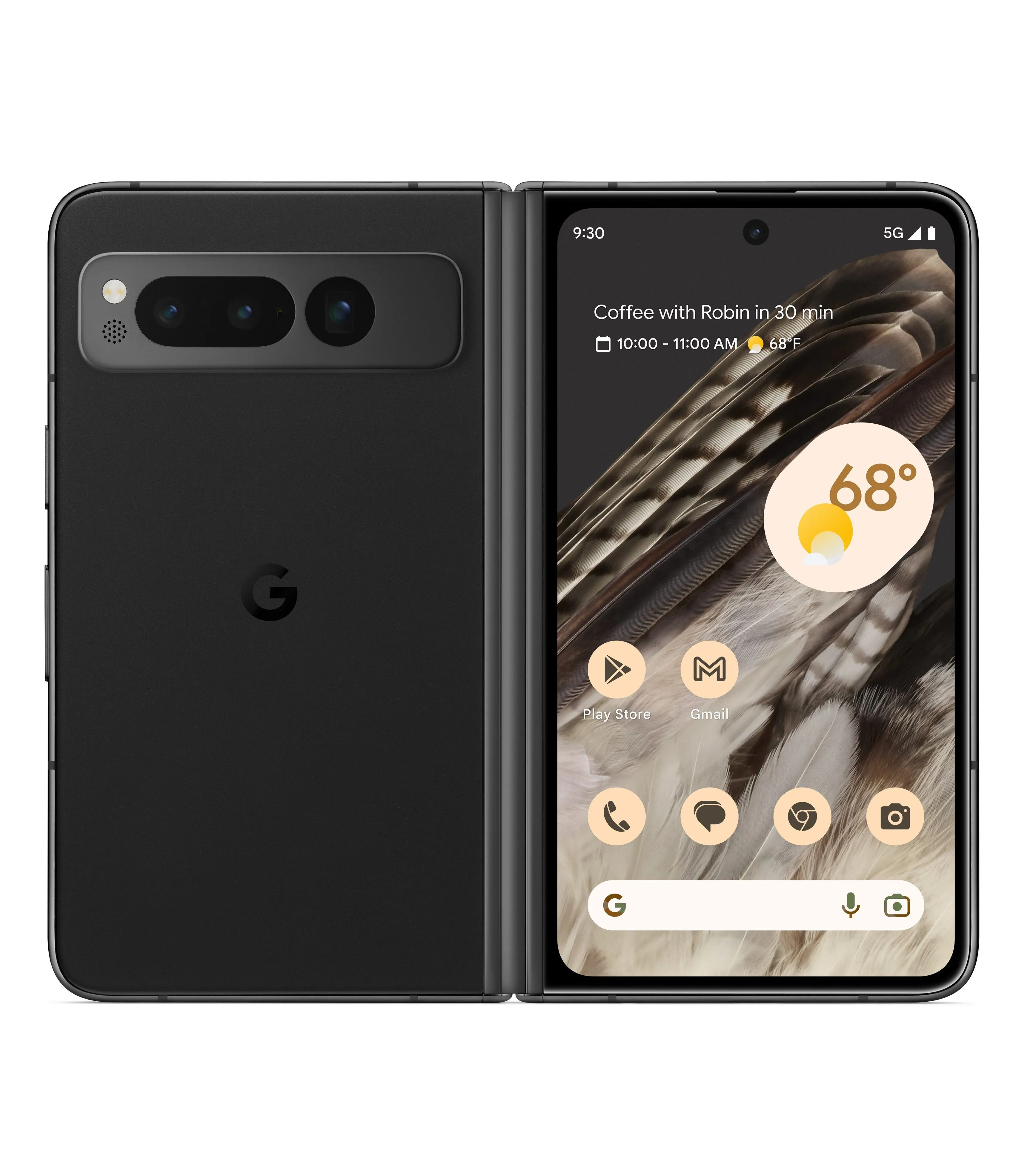 Google Pixel Fold 5G, 12GB/512GB, Obsidian (Global) New-Open Box (Read DISC)