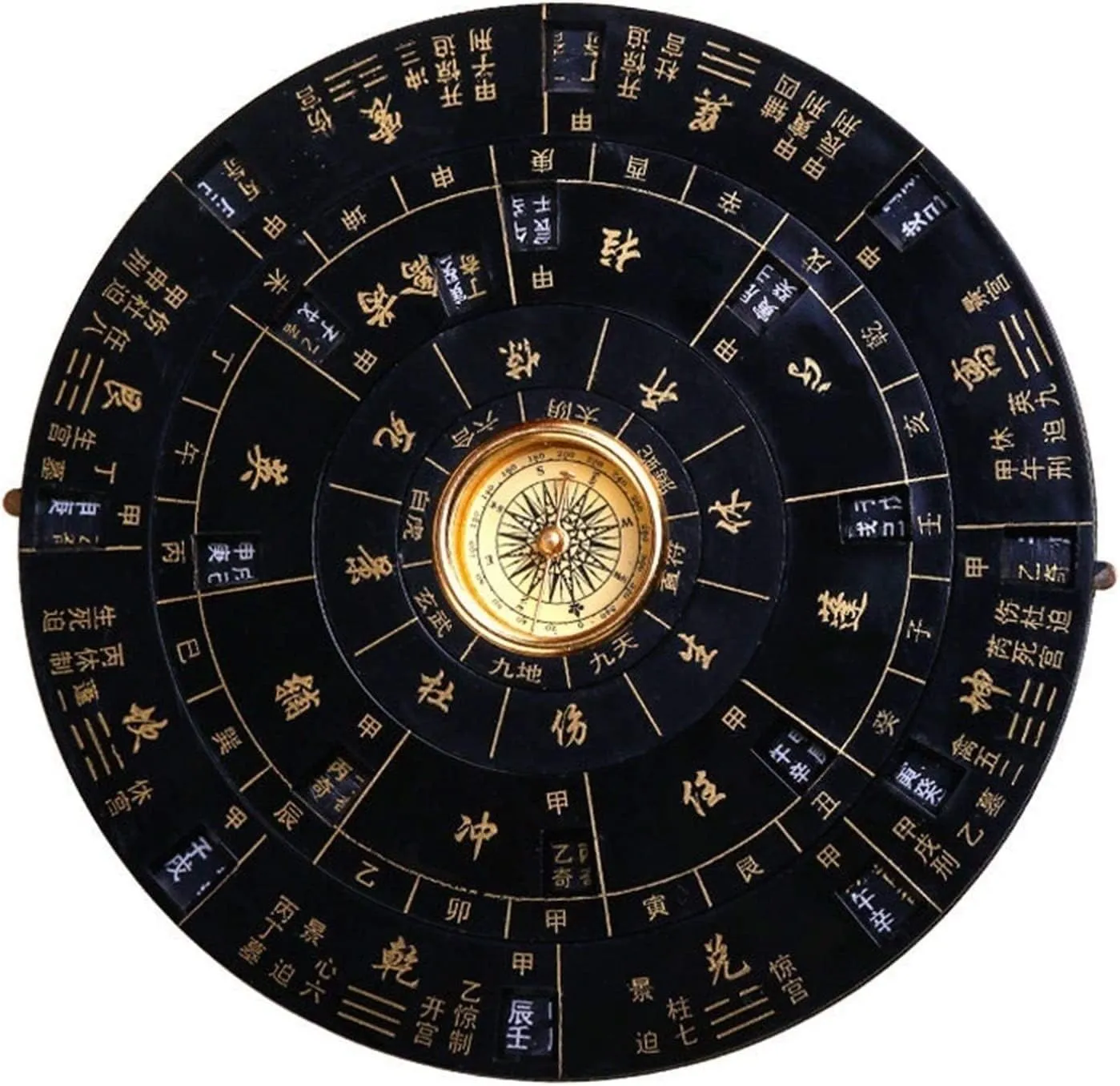 Gossip Compass,Gossip Compass, Luo Pan Tool Compass Live Disc High-Precision Turntable Professional Feng Shui Bagua Multifunctional Hand Disc Ancient Chinese Compass